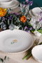 Hermia Juego de Platos de Servicio de Porcelana de 27 cm, 6 Piezas, Multicolor